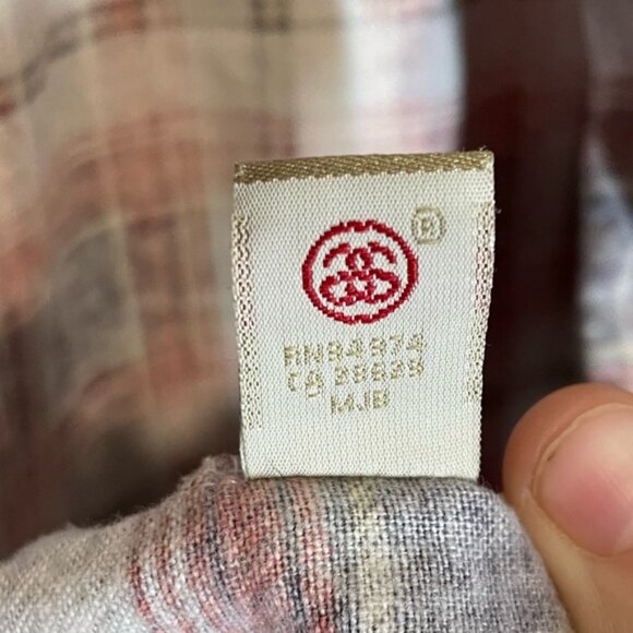 Stussy Red Plaid Long Sleeve Men’s Casual Button Down Shirt Medium 100% Cotton - Picture 3 of 7